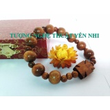 Vòng tay Thiên chúa gỗ Xá Xị hạt 12mm xen 6mm