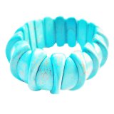 Vòng tay turquoise mix Gemstone Bank (Xanh)