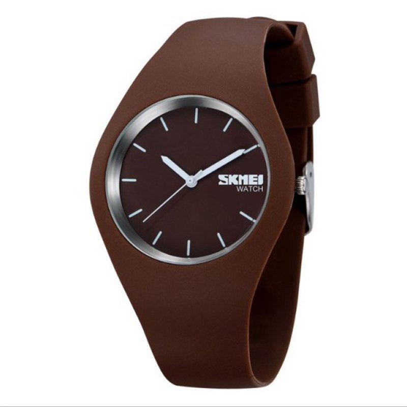 Nơi bán Watch Women SKMEI brand luxury Fashion Casual quartz watches leather sport Lady relojes mujer women wristwatches Girl Dress (Brown) - intl