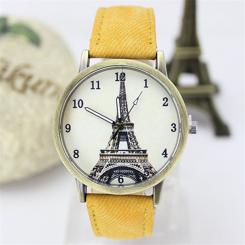 Nơi bán Women Retro Unique Leather Watchband Quartz Wristwatch - intl