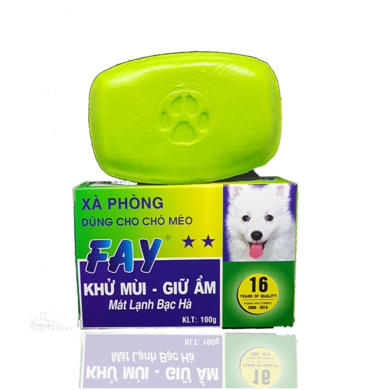 Xà Bông Phòng Trị Kí Sinh Trùng, Khử Mùi Hiệu Qủa Cho Thú Cưng - Fay 2 Sao Xanh