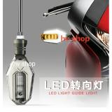 xi nhan xe may Bộ 2 Đèn Xi Nhan Xe Máy hv shop 1 mặt 2 màu ( trắng - vàng )