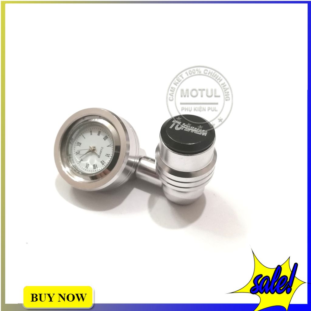Đồng hồ gắn chân gương xe máy chống nước