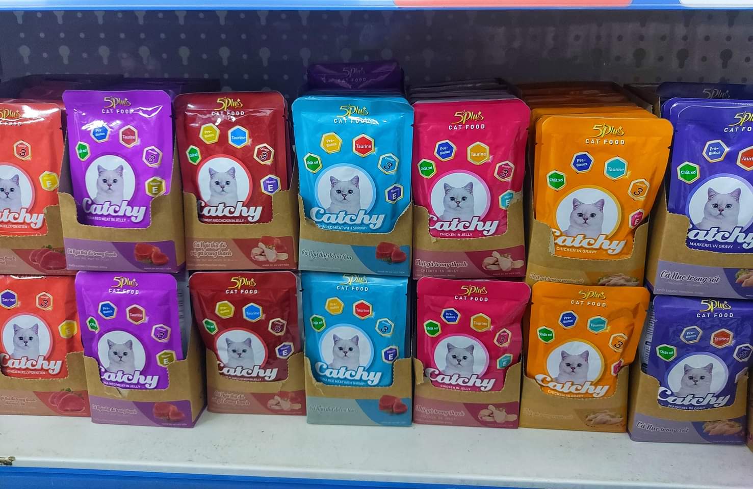 Thức ăn ướt cho mèo 5Plus Catchy gói 70g