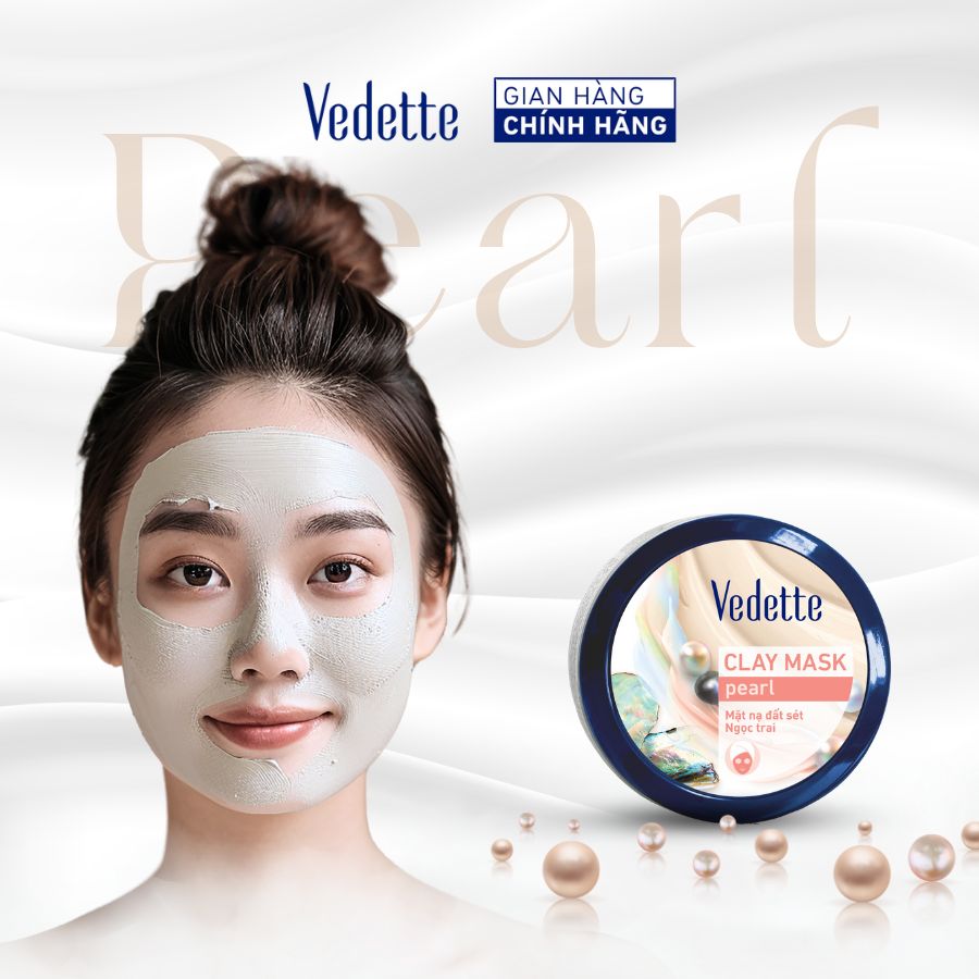 Mặt nạ đất sét Vedette Ngọc Trai 145g