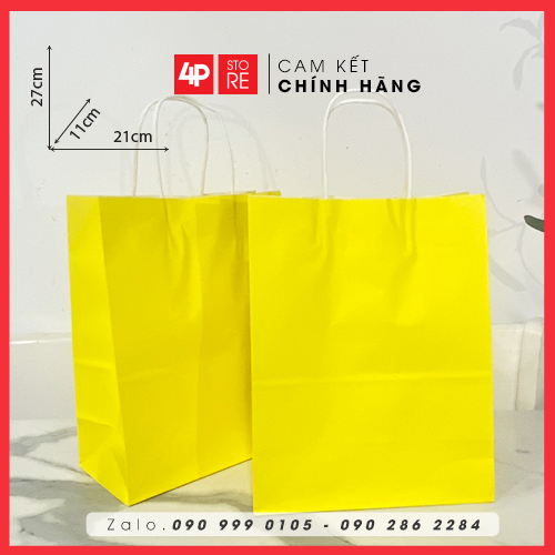 01 TÚI KRAFT VÀNG KRAFT 120GSM - NHIỀU SIZE