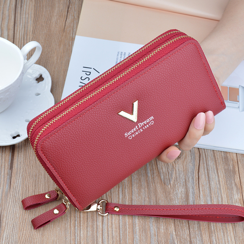 Ví nữ cầm tay hai khóa kéo vdr13