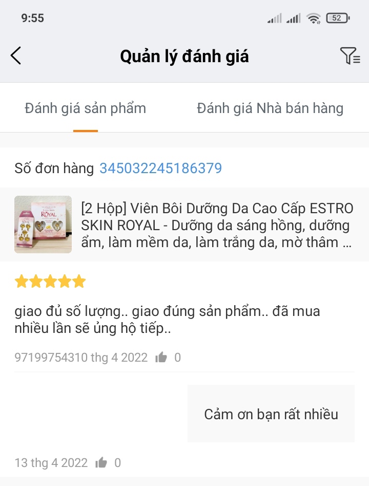 [2 hộp] Viên dưỡng da cao cấp  ESTRO SKIN ROYAL (Hộp 6 vỉ, vỉ 5 viên)