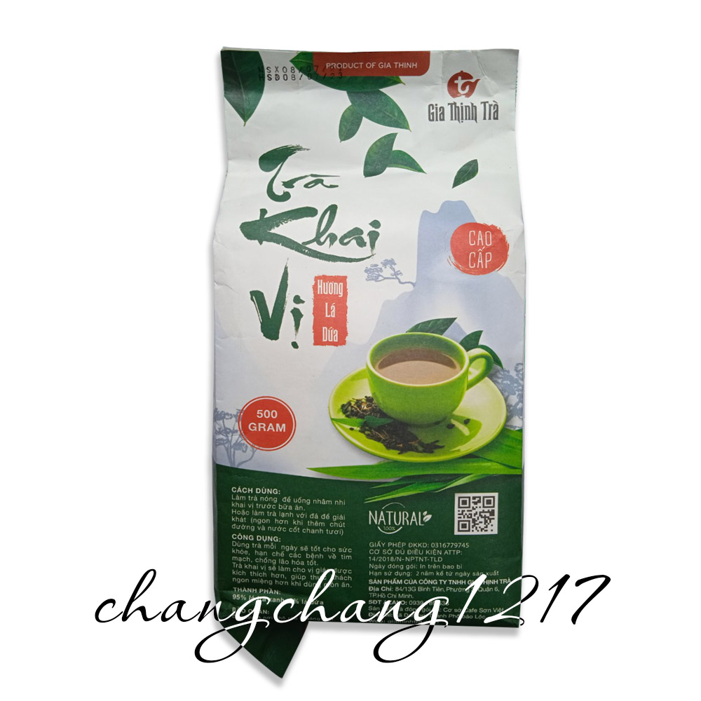 Trà Khai Vị Pha Trà Đá Dứa Gia Thịnh Trà Gói 300gr