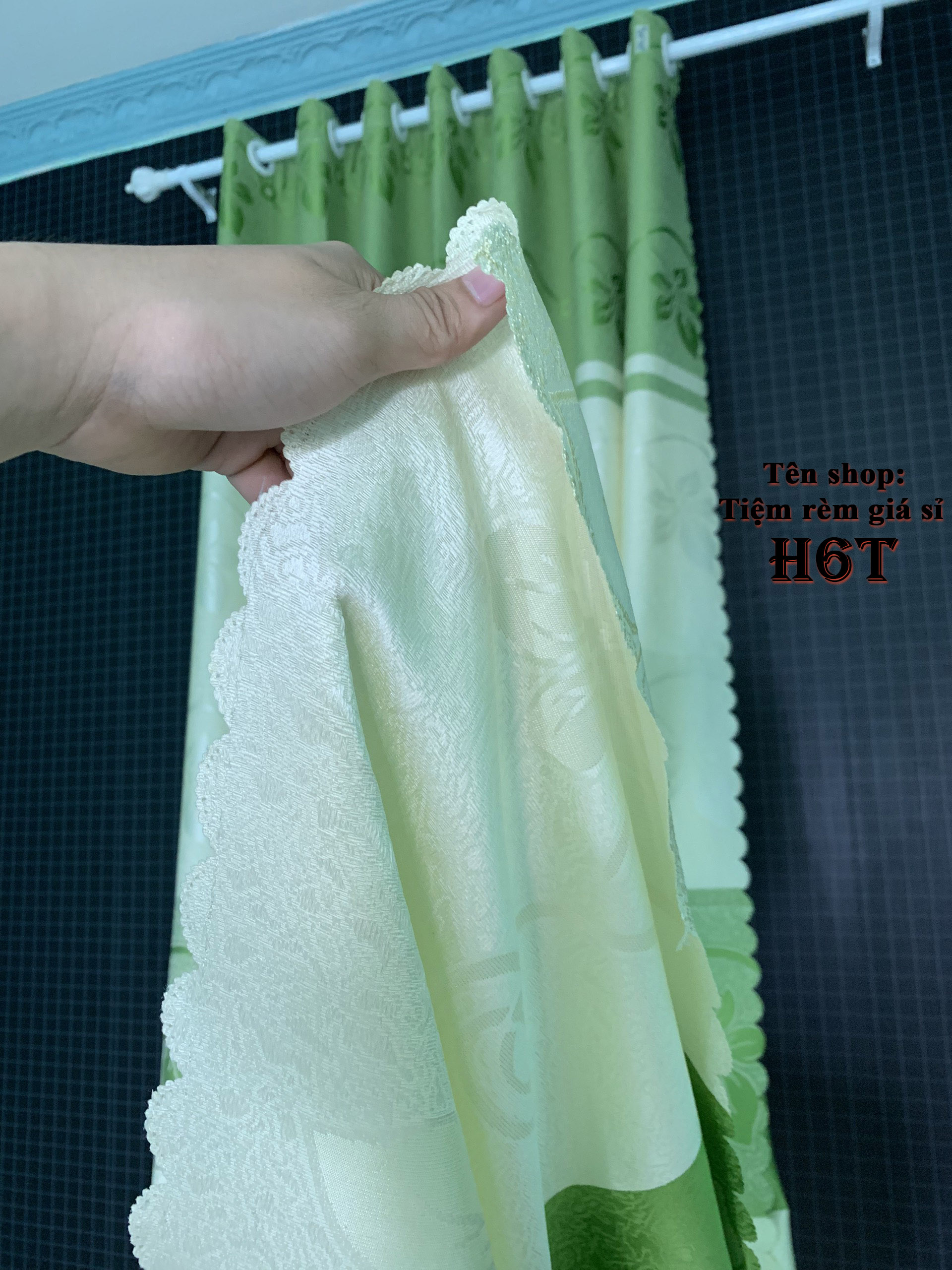 RÈM CỬA ĐẸP - RÈM CHE NẮNG màu xanh