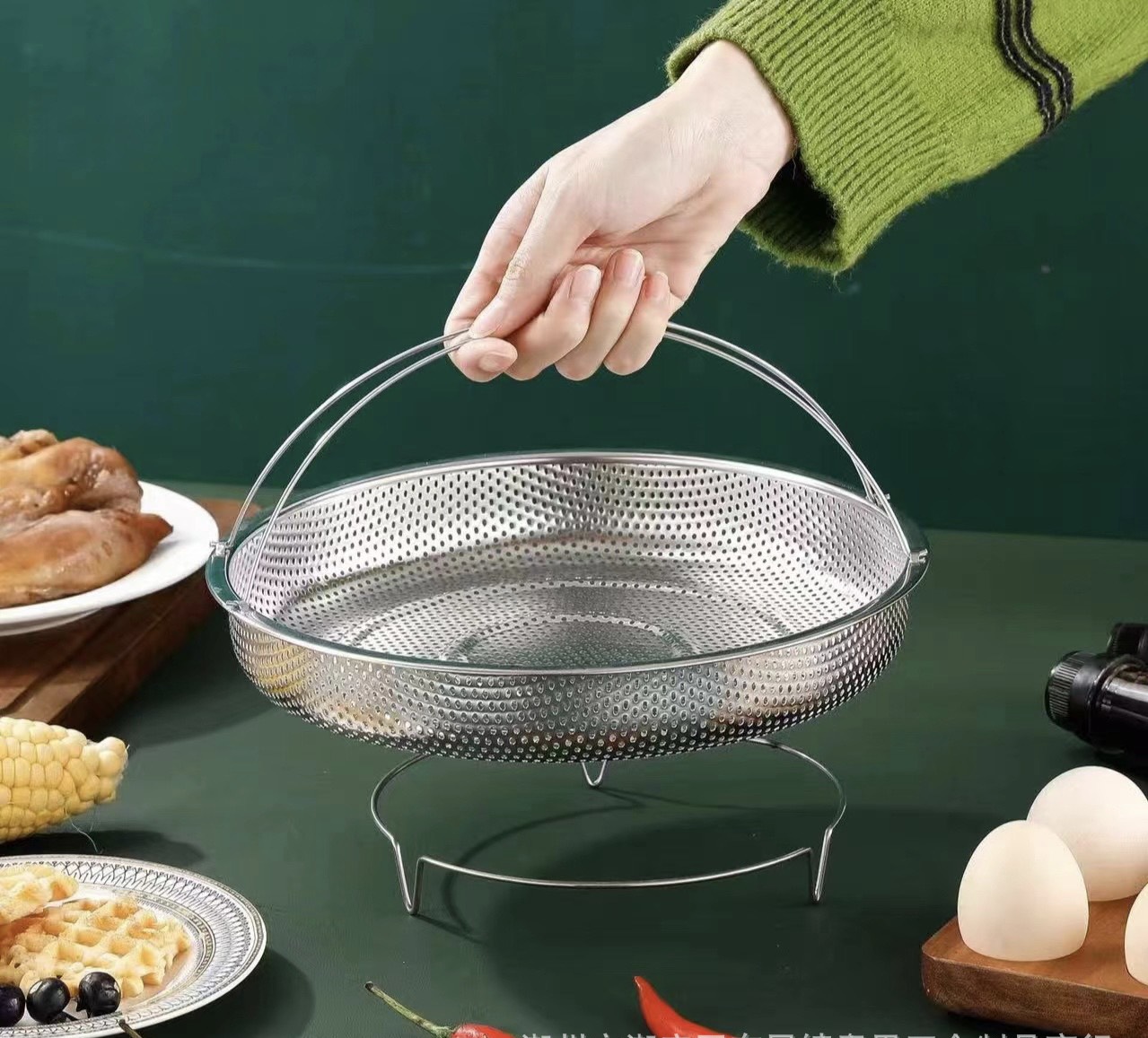 Khay hấp đồ ăn Inox tiện lợi
