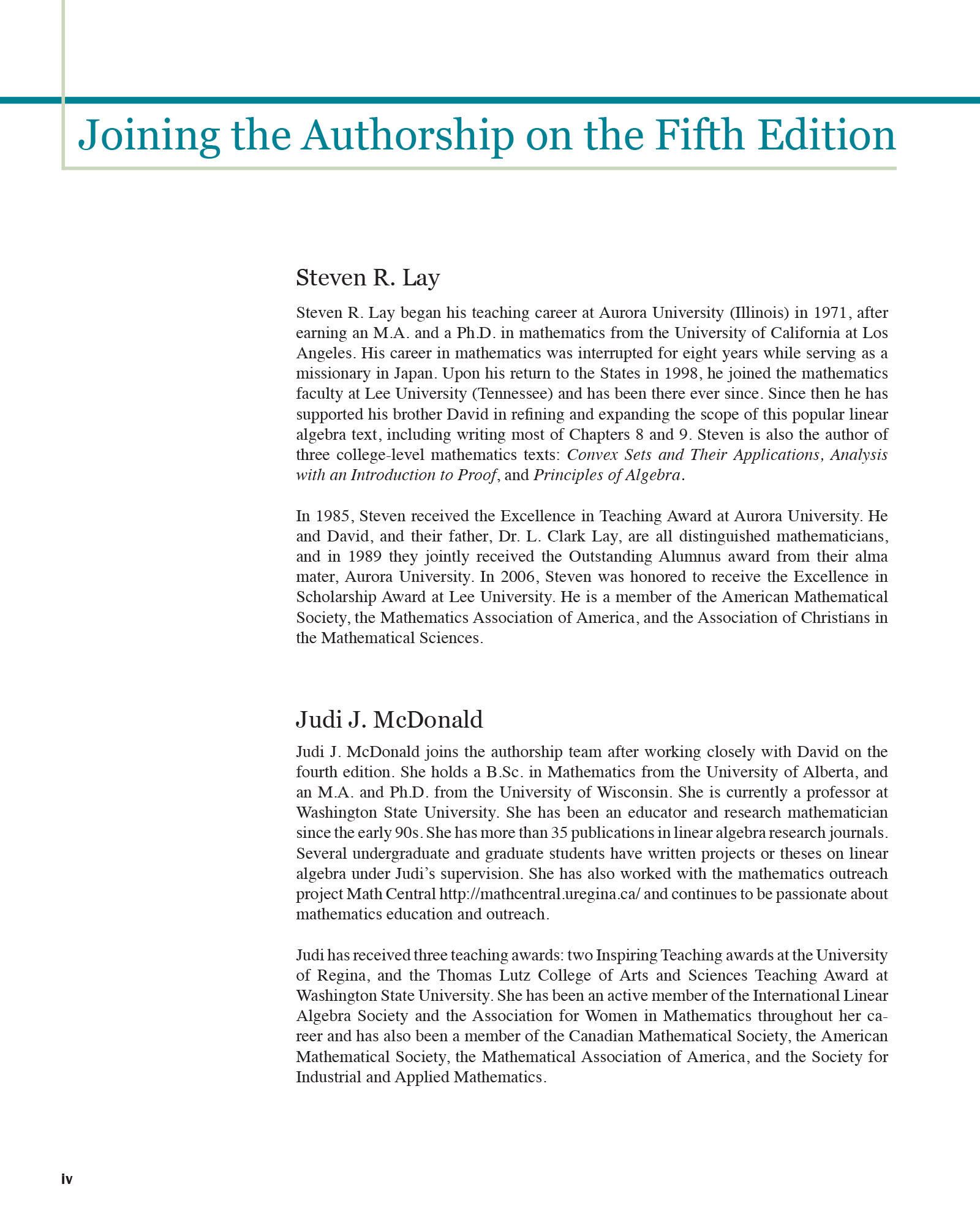 Linear Algebra and Its Applications