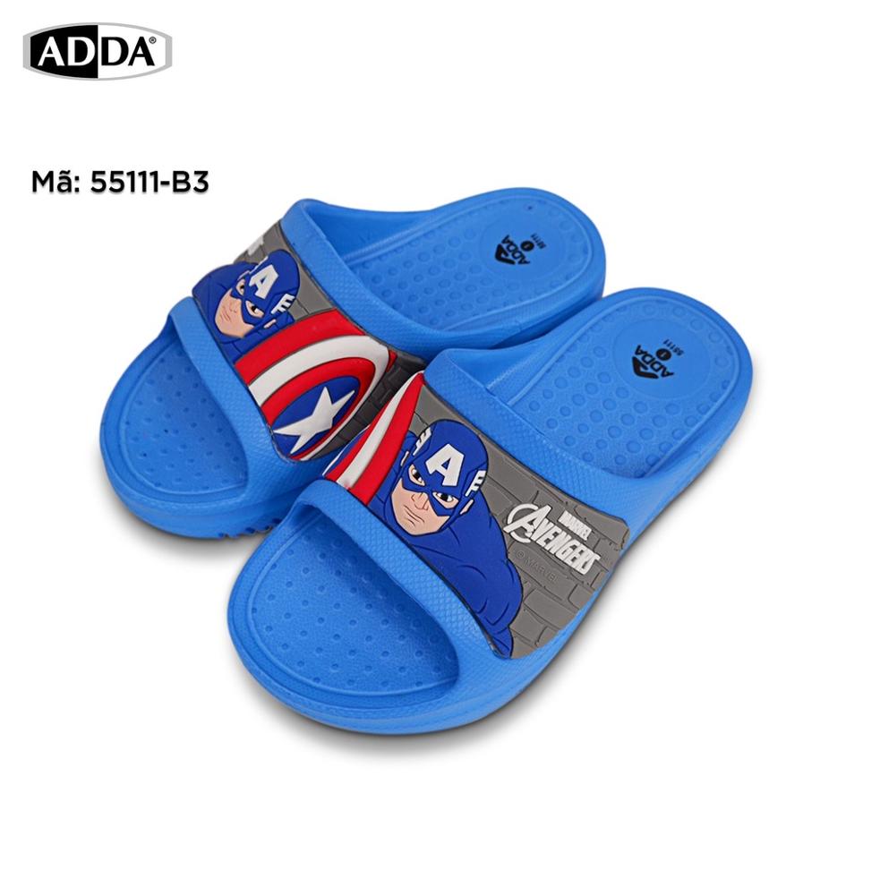 [HCM]Dép nhựa đúc Thái Lan Bé Trai quai ngang Siêu Nhân Nhện Adda Spiderman 55109 / 55111