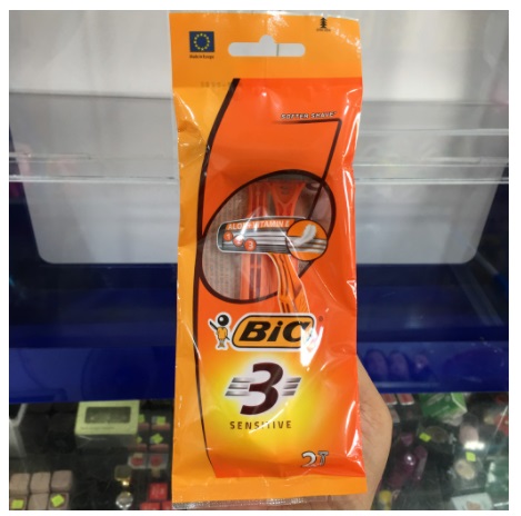 Dao cạo râu bic 3 lưỡi bịch 2 cây