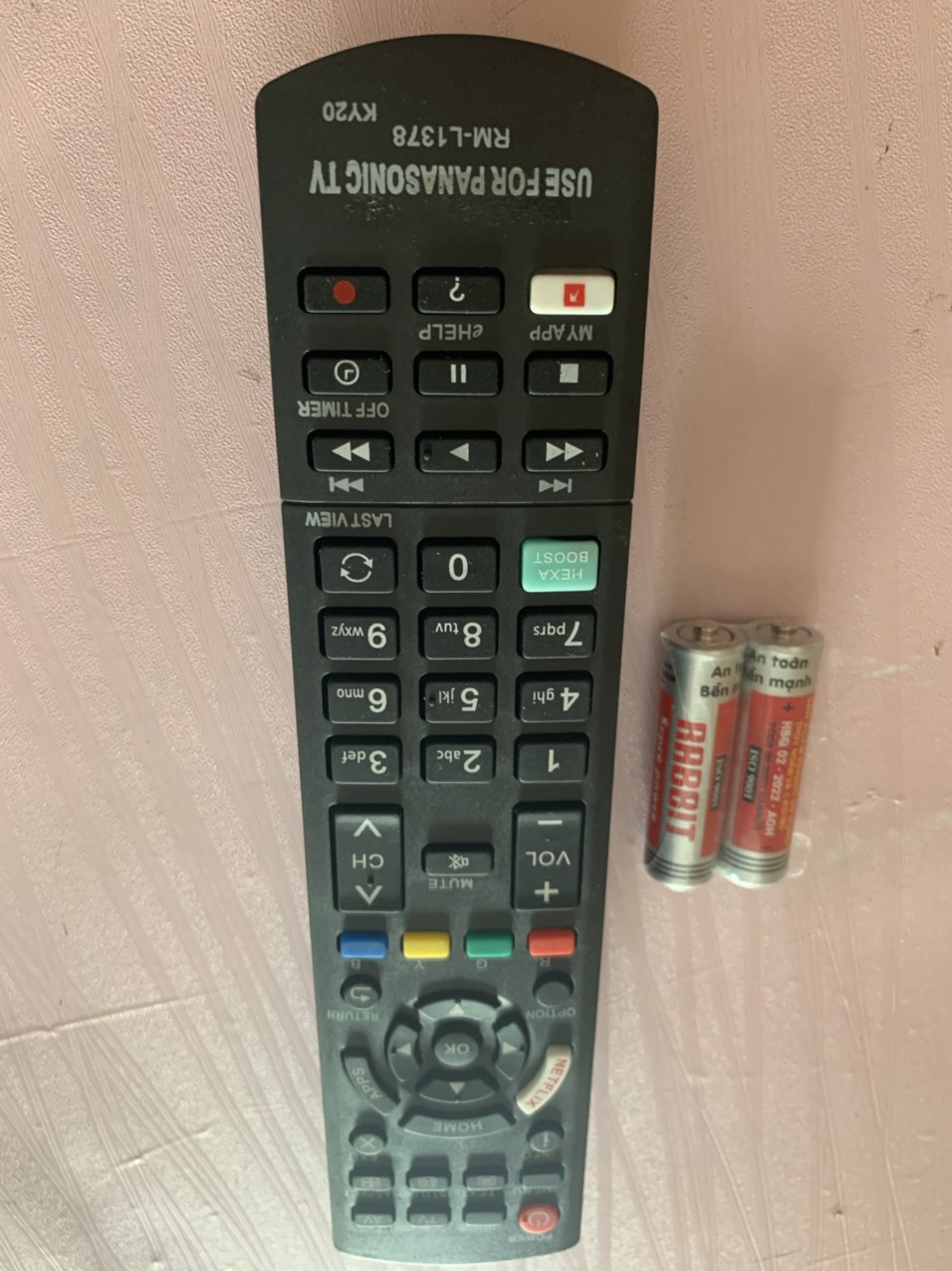 [HCM]REMOTE ĐIỀU KHIỂN TIVI PANASONIC SMART RM-L1378 (NETFLIX-HEXA BOOSTS-APPS)