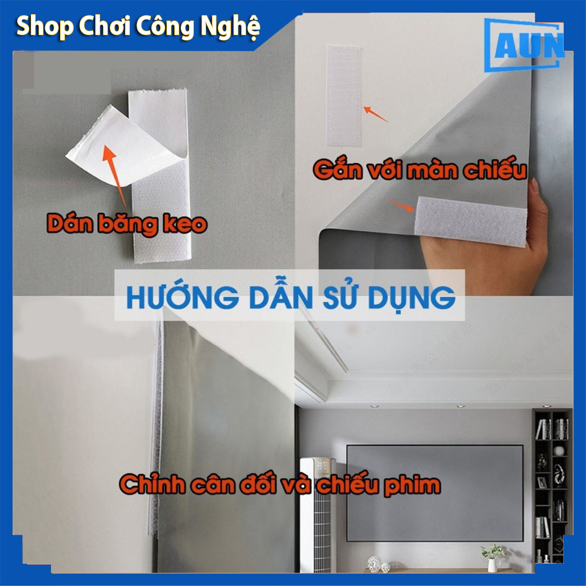 Màn hình máy chiếu phản quang 120 inh