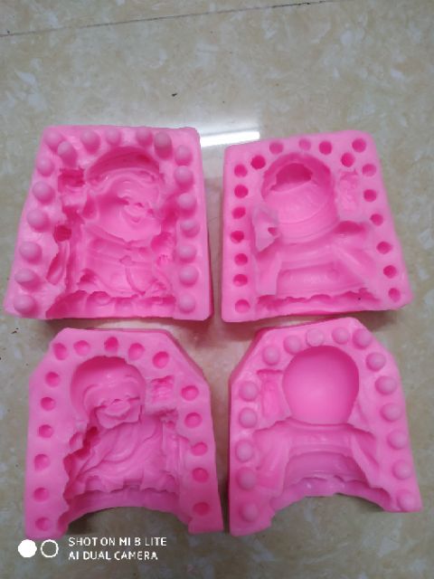 Khuôn Rau Câu 4D Silicon Ông Bà Thọ
