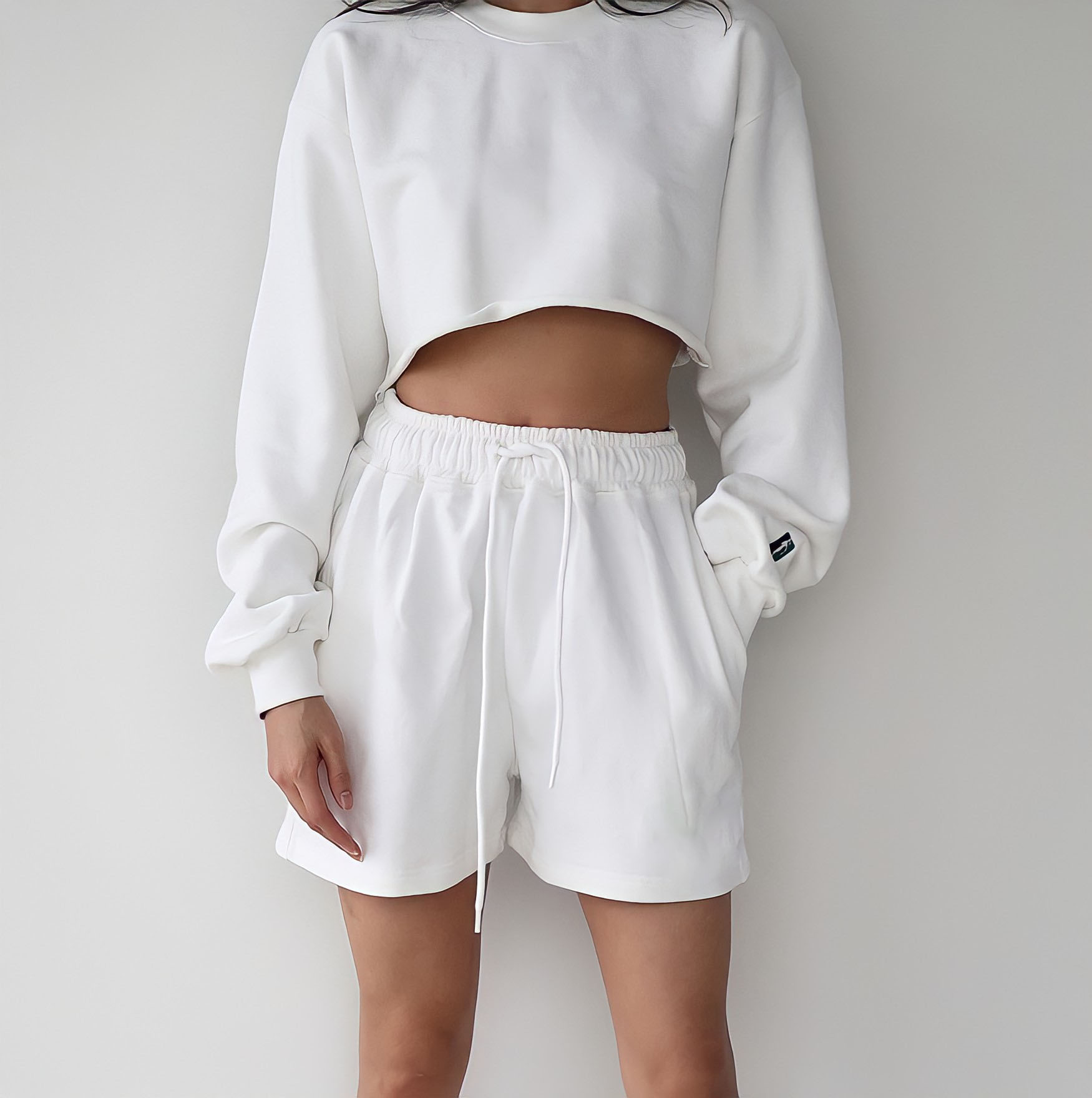 Quần đùi nữ, quần short Unisex trơn chất cotton QNT01 Miucho basic