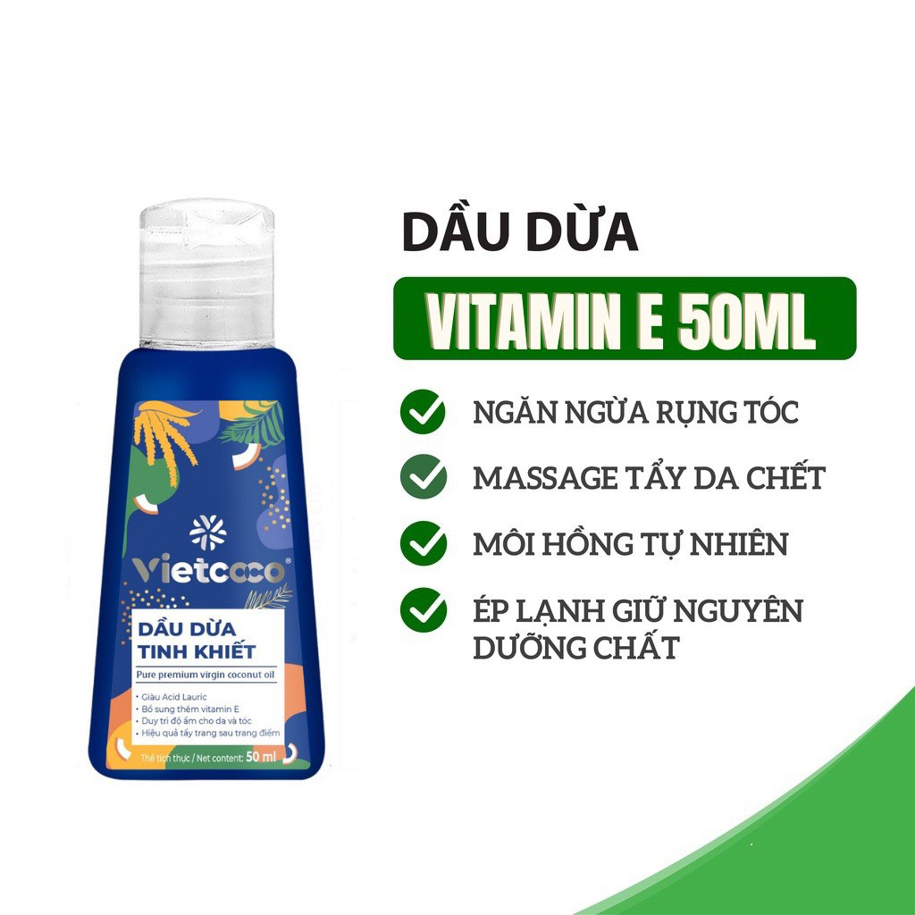 DẦU DỪA NGUYÊN CHẤT DƯỠNG MI VIETCOCO 10ML