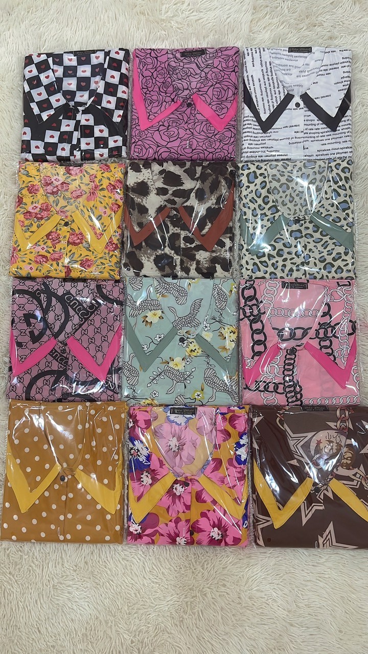 Pijama Tay Dài Quần Dài Vải Lụa Xước siêu mát, Đồ Bộ Pijama nữ Cổ Sen Freesize dưới 58kg