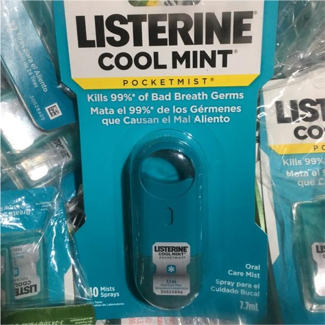 Xịt Thơm Miệng Listerine Pocket Mist (2x7.7ml) - Cool Mint
