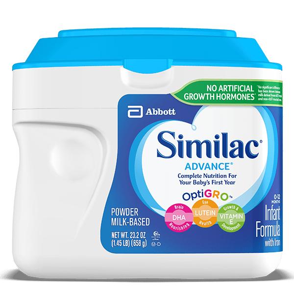 Sữa bột Similac Advance cho bé từ 0-12 tháng 658g