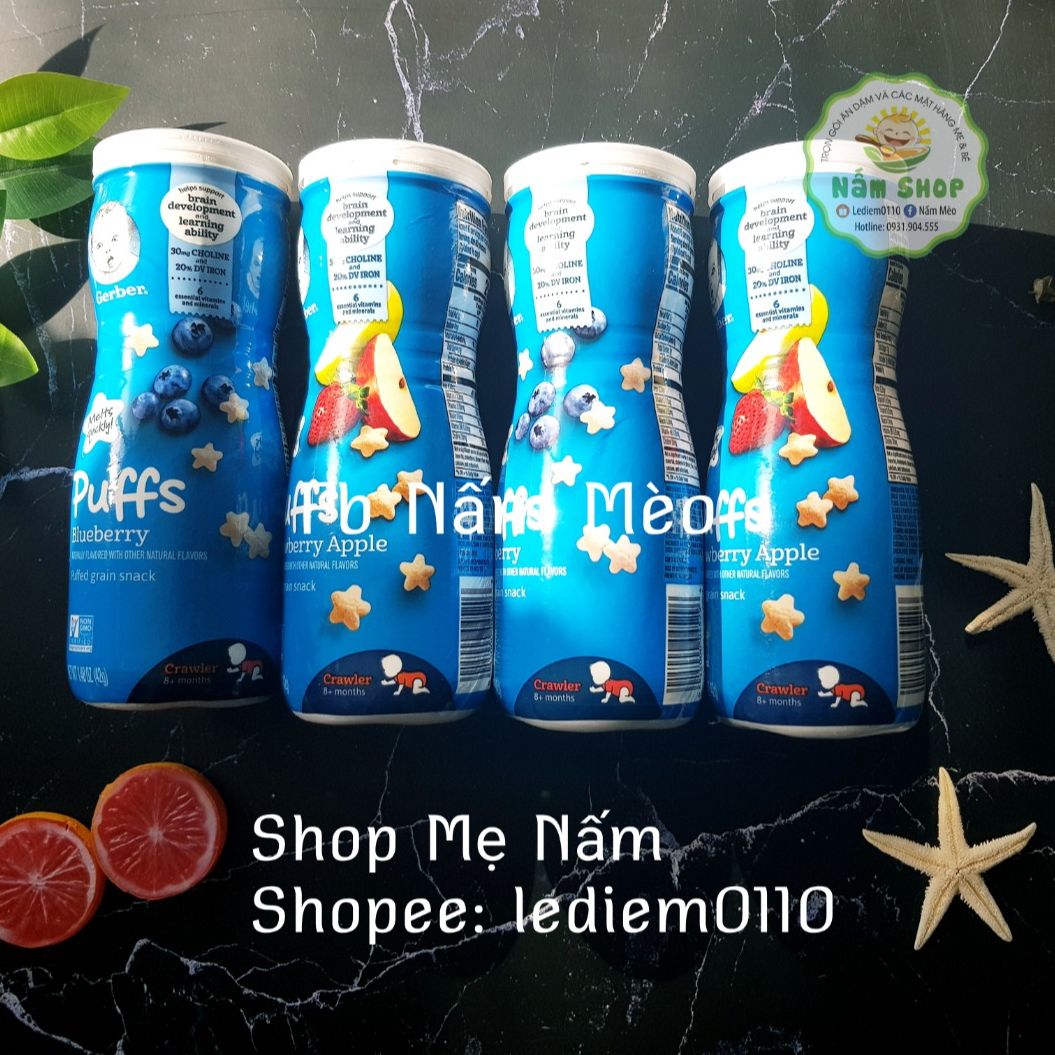 Bánh ăn dặm hình sao Gerber Mỹ