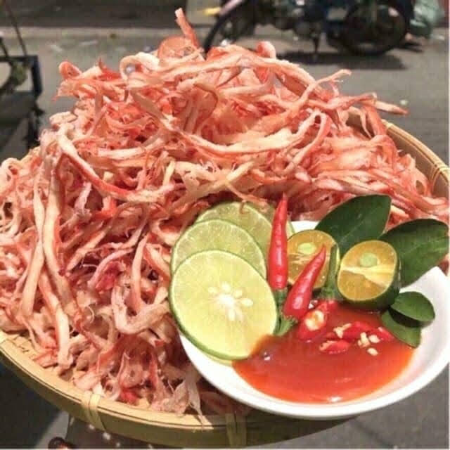 [hot - sale] 100gr MỰC XÉ SỢI HẤP NƯỚC DỪA ăn vặt đã nghiền