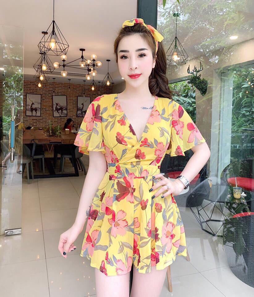 Jum voan hoa (kèm băng đô) xinh yêu mềm mại trẻ trung tt08192
