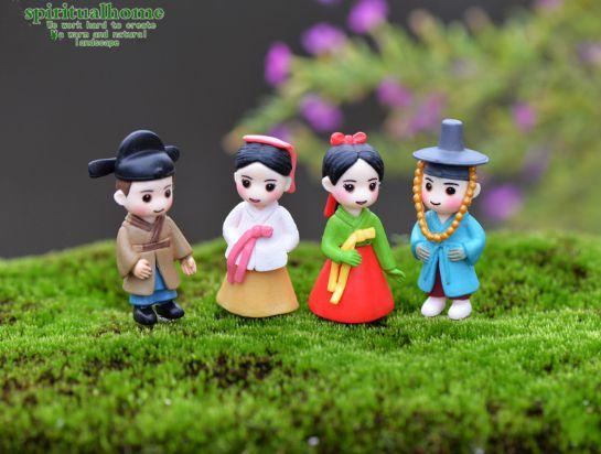 Phụ kiện làm Terrarium: Cặp đôi Hàn Quốc (2 chi tiết)