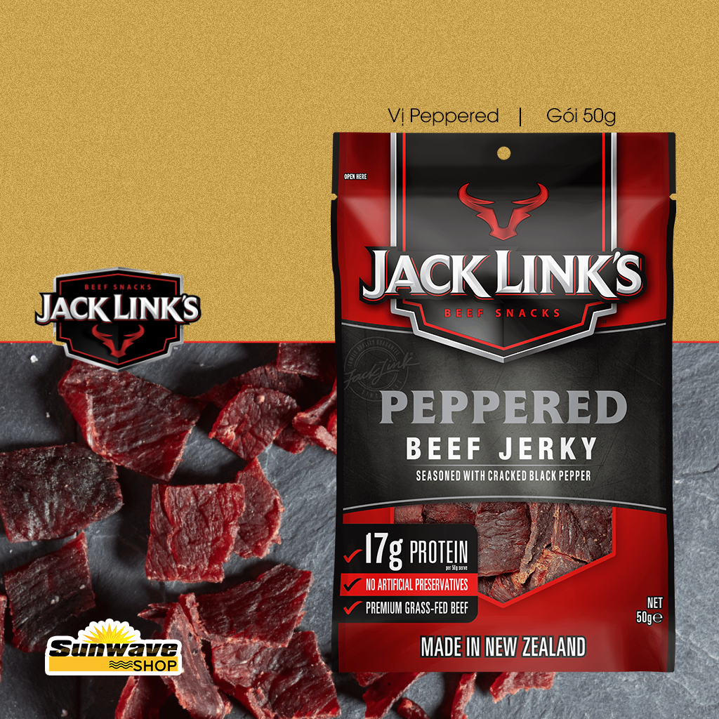 Jack Links - Khô bò vị Peppered 50g