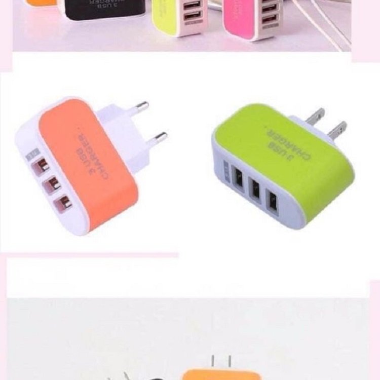Củ sạc đa năng 3 đầu ra USD Củ Sạc Mini Tiện Dụng