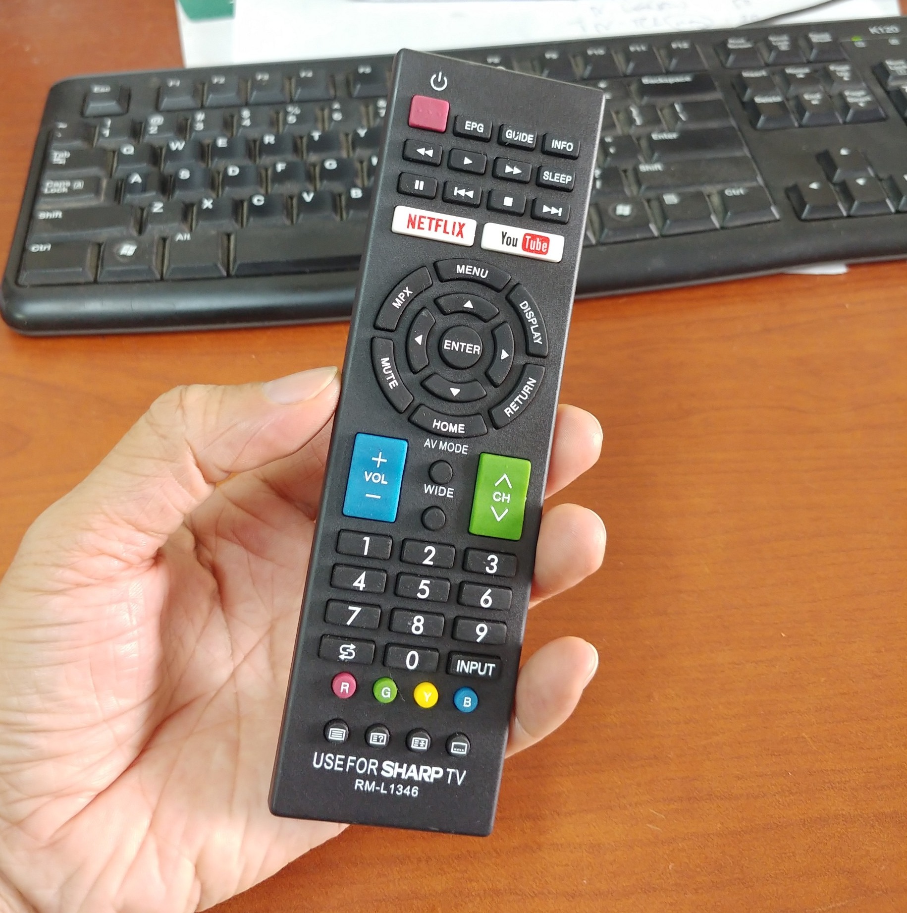 Remote Control for Sharp Lcd/Led/Smart Tv (Network Control)