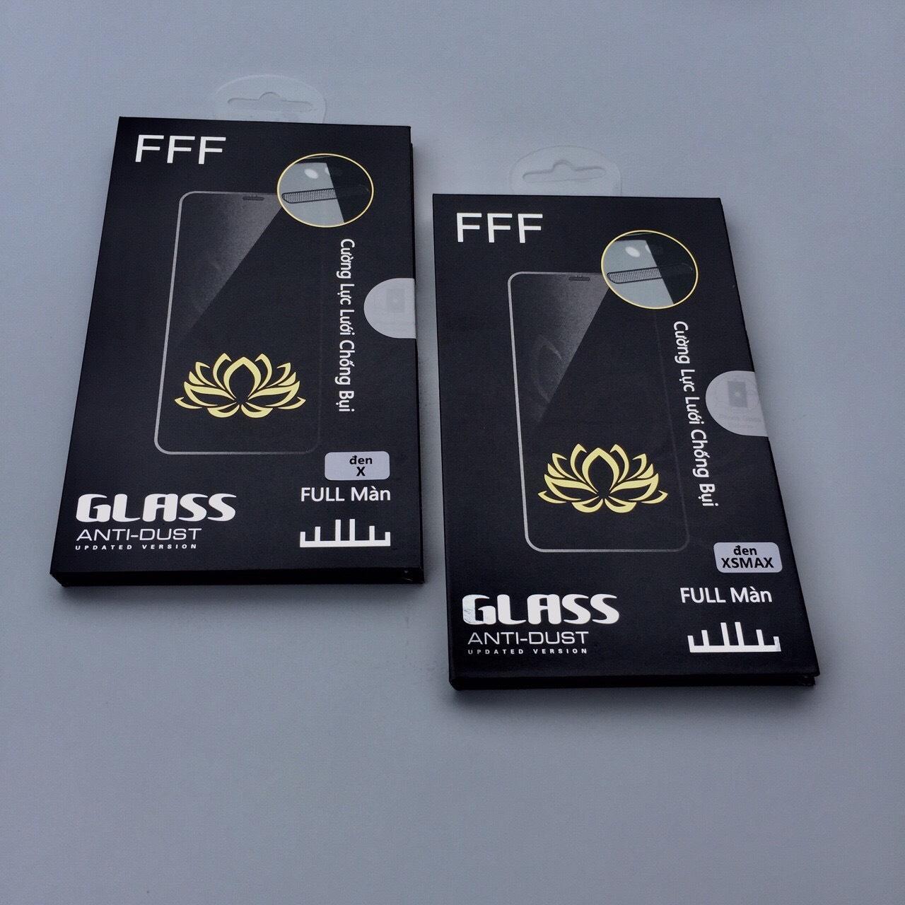 KÍNH CƯỜNG LỰC CÓ MÀNG NGĂN BỤI LOA CHO IP 6/6 Plus/7/8/7+/8+/X/XS/XS MAX