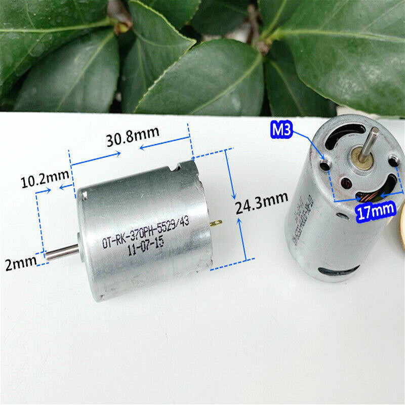 Động cơ 370 DC 6V - 12V 33600RPM. Tốc độ cao