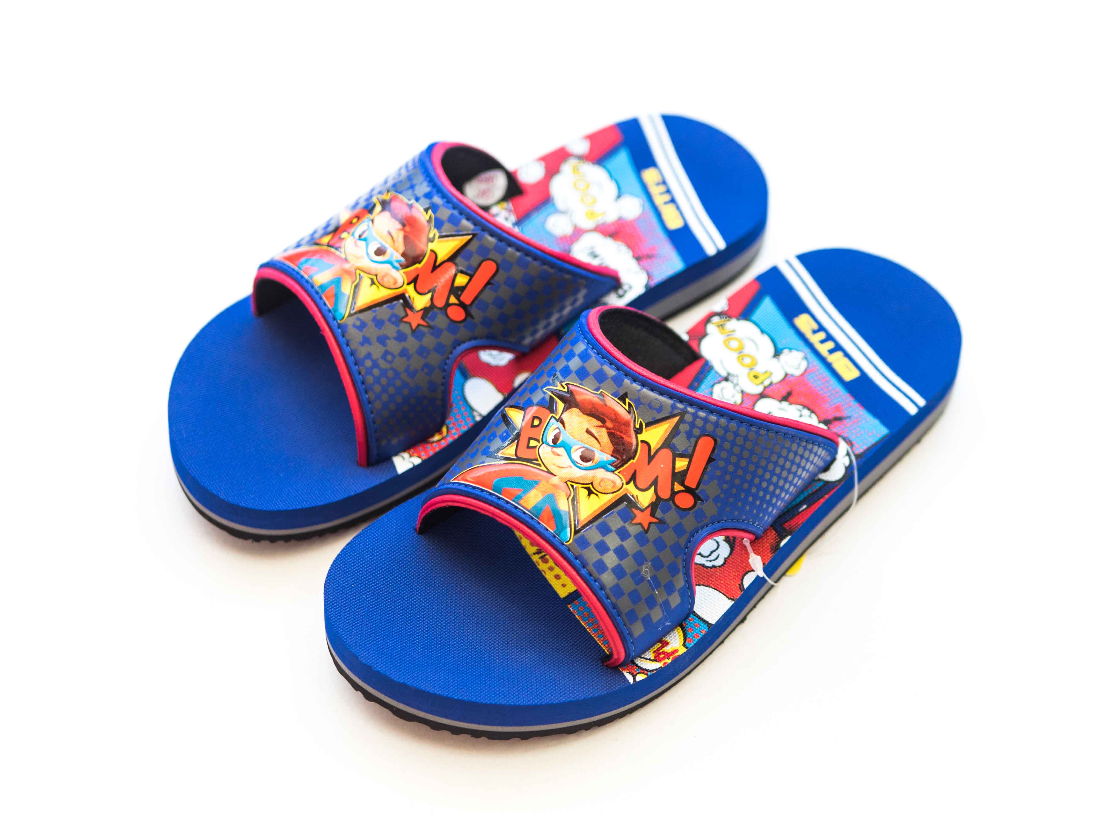 [Hoàn Xu] [SALE GIẢM SỐC] DÉP XỐP BÉ TRAI BITI'S QUAI NGANG HOẠT HÌNH DXB126900 (ĐEN + XÁM + XANH DƯƠNG) - BITIS