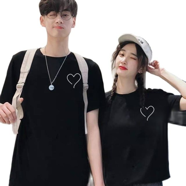 ÁO THUN NAM NỮ,ÁO THUN TIM HỞ