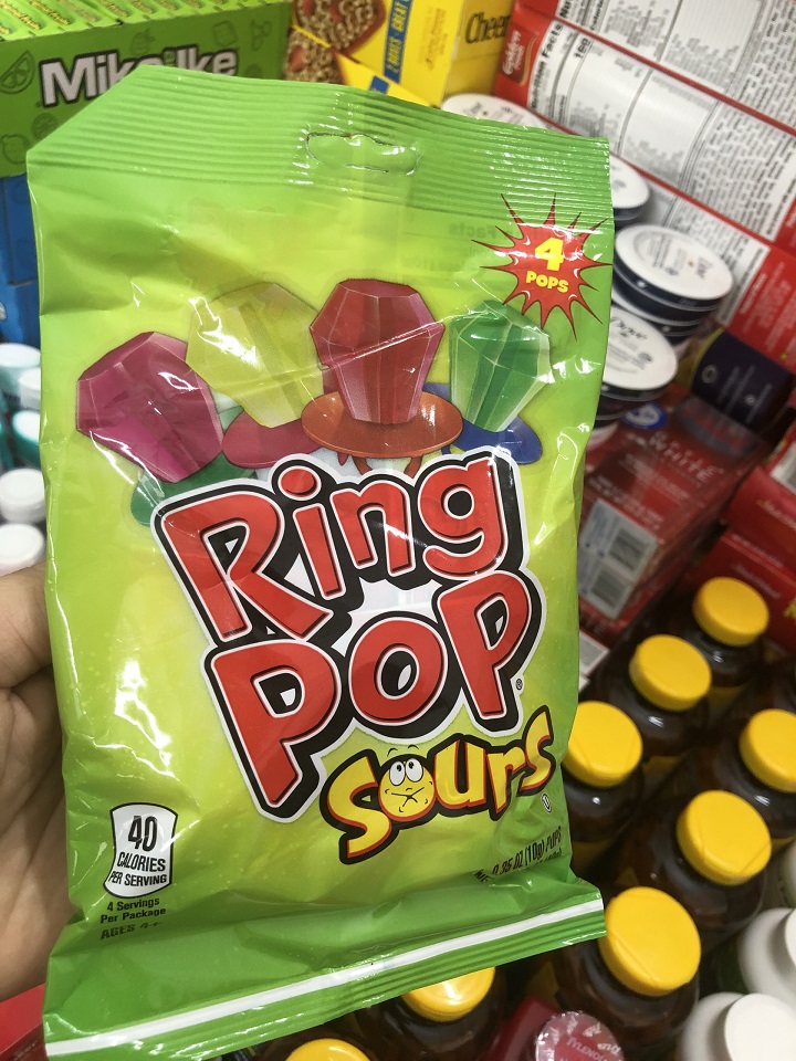 Kẹo trái cây Ring Pop gói 65g Mỹ