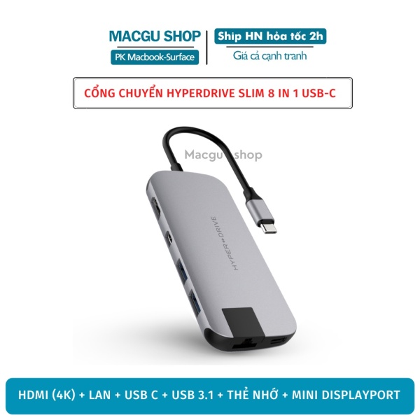 Bảng giá Cáp chuyển đổi Hyperdrive SLIM 8in1 USB-C Hub cho MacBook, PC & Devices Phong Vũ