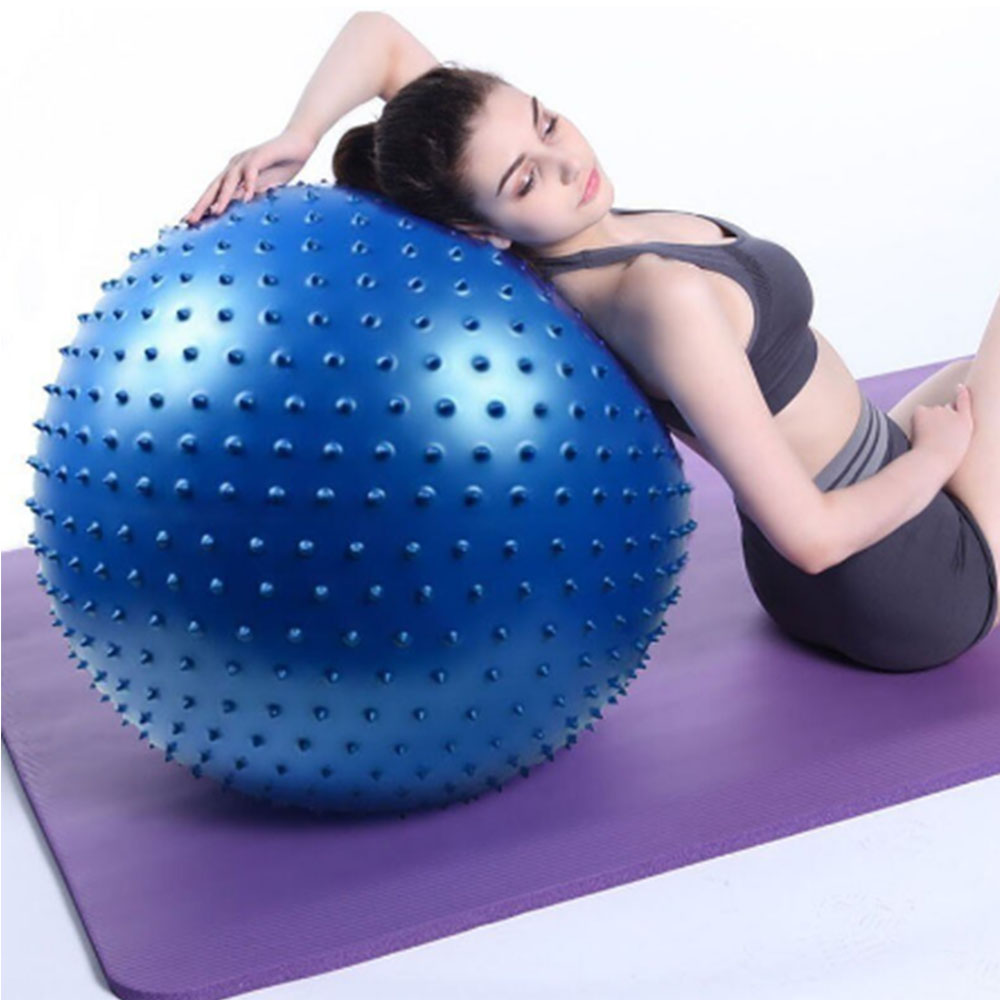 Bóng tập yoga có gai massage tập gym thể hình, tập thể dục pilates chính hãng popo ygb23 dụng cụ tập gym, yoga