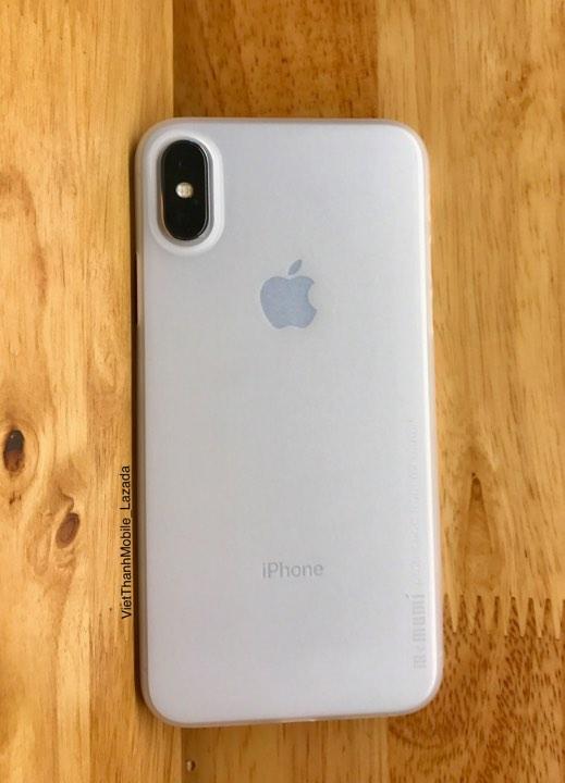 Ốp lưng nhám siêu mỏng cho iPhone X/XS hiệu Memumi