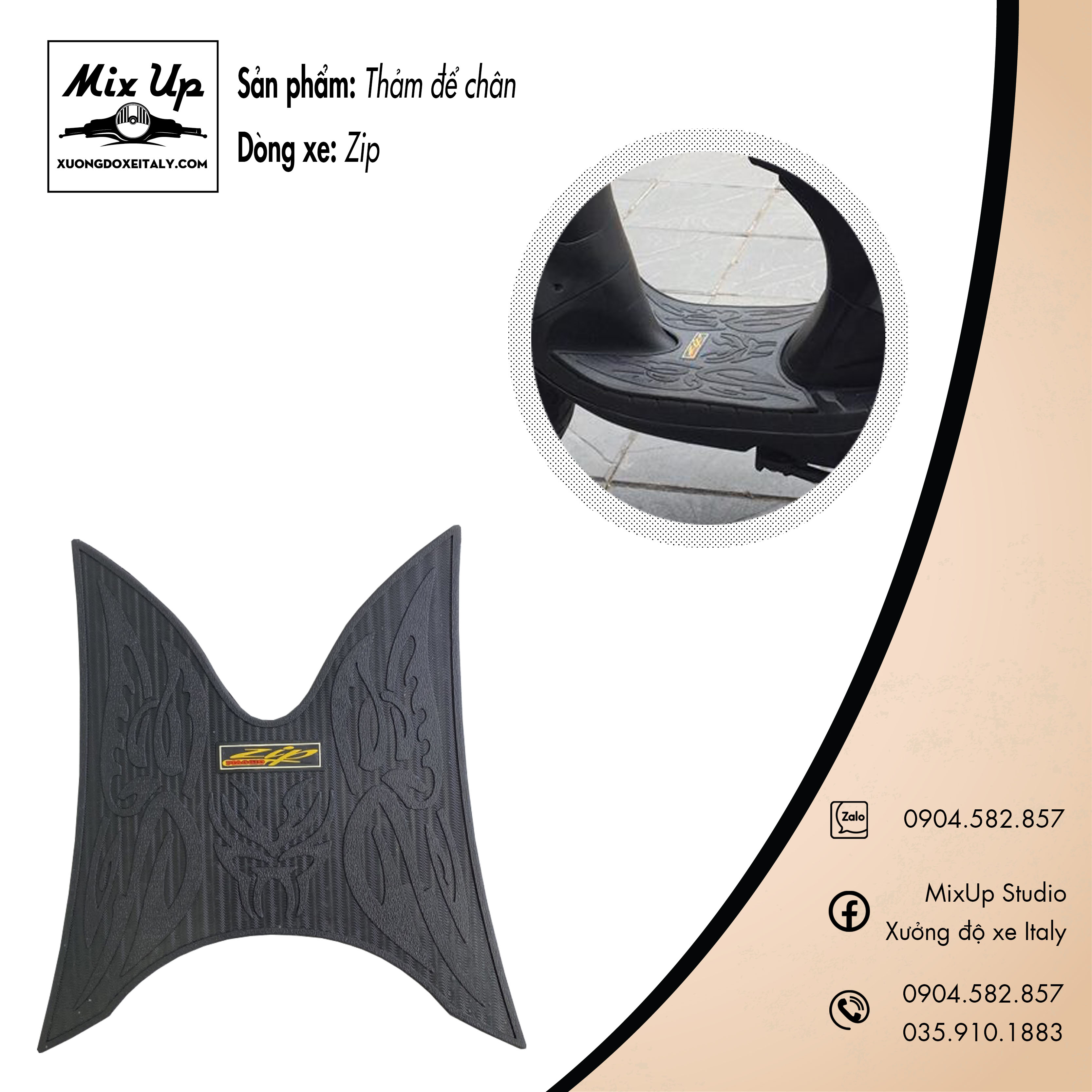 THẢM ĐỂ CHÂN XE VESPA/PIAGGIO CHÍNH HÃNG