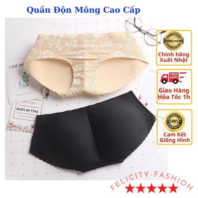 Combo 2 Quần Độn Mông Su Mỏng Mềm Thật Mông Hoa Văn Cao Cấp F188 (Che tên SP)