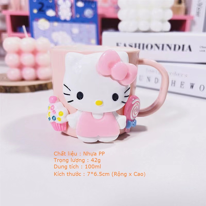 Ly Uống Nước/ Ly Đánh Răng cho Bé Kitty Doraemon Mickey Minnie
