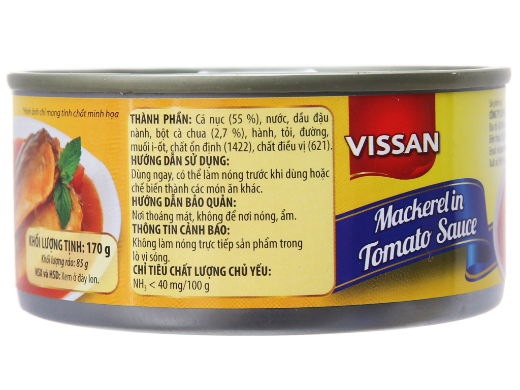 Cá xốt cà Vissan hộp 170g