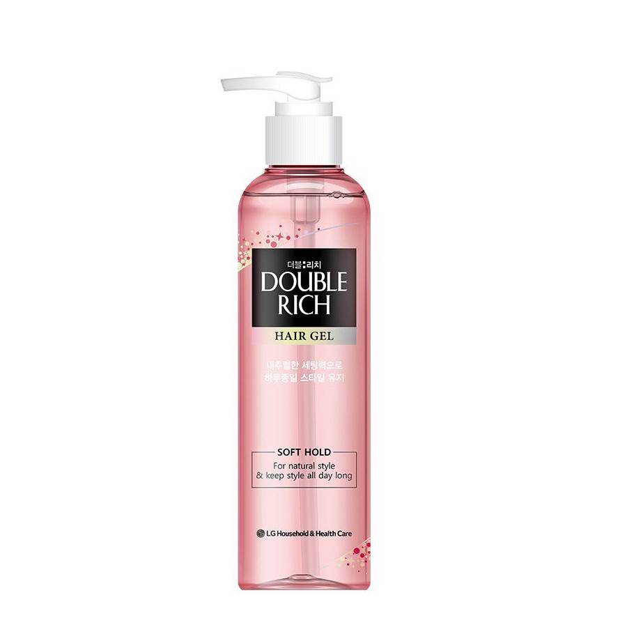 Gel tạo kiểu tóc giữ nếp Double Rich Soft Hold 250ml