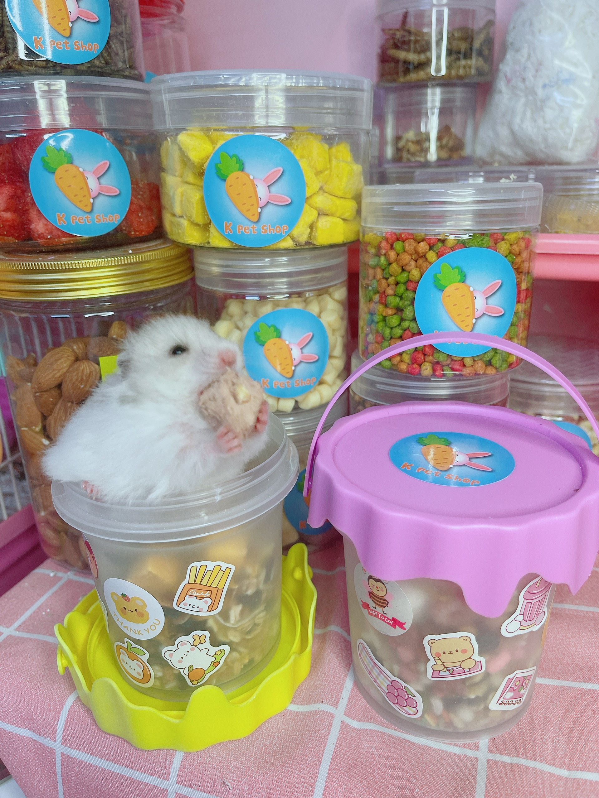 Hộp thức ăn tự trộn đặc biệt 🐹 Thức ăn vặt hamster