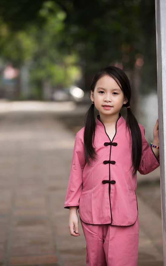 [HCM]Đồ lam đi chùa bé gái - Mẫu cổ tàu