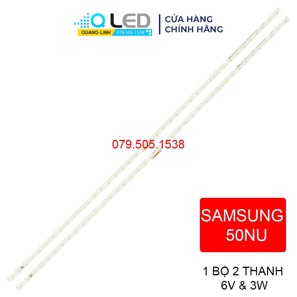 Thanh led tivi samsung 50nu - lắp zin tivi samsung 50nu các đời - 1 bộ 2 thanh