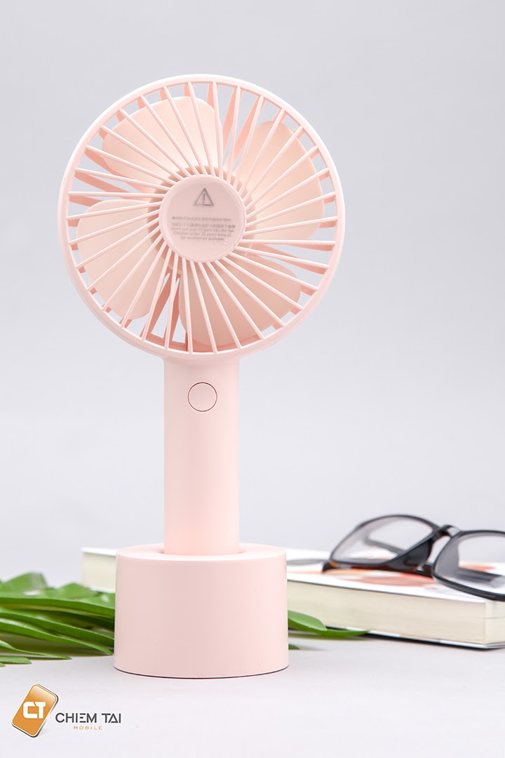 [HCM][GIÁ KHUYẾN MÃI] - PIN SẠC RẤT BỀN - QUẠT CẦM TAY MINI CÓ ĐẾ N9 ĐỂ BÀN - NHIỀU MÀU